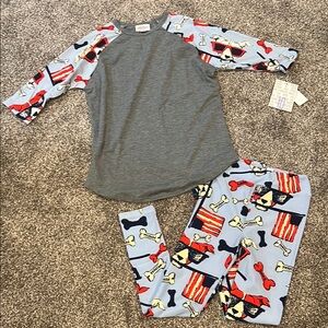 New!! Lularoe kids patriotic dog set